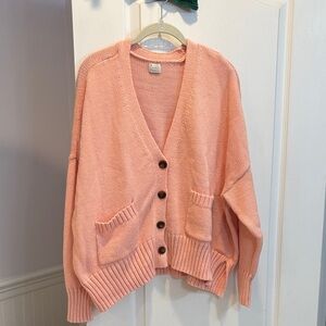 a new day Women's Pink Cardigan Sweater